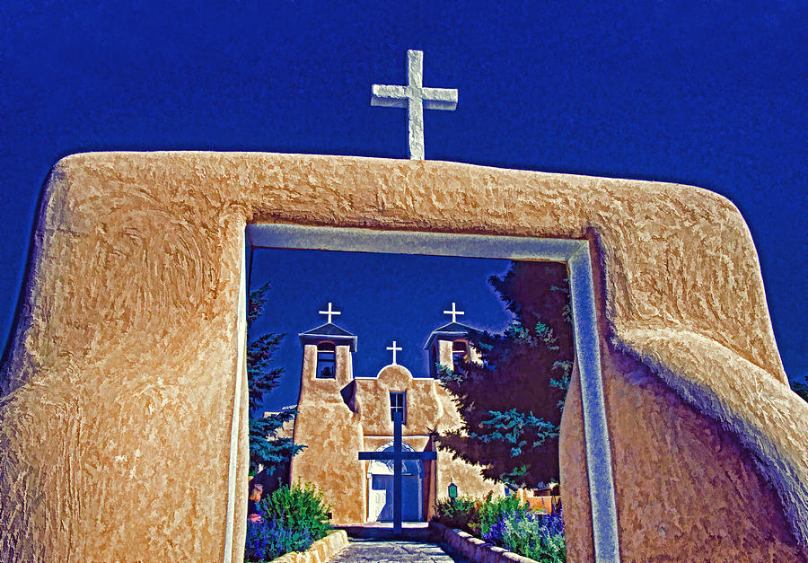 Taos Church Photograph by Dennis Cox