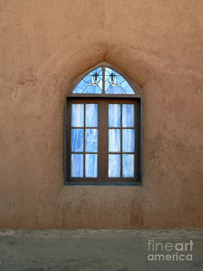 Taos Cross and Dove Window Photograph by Nieves Nitta