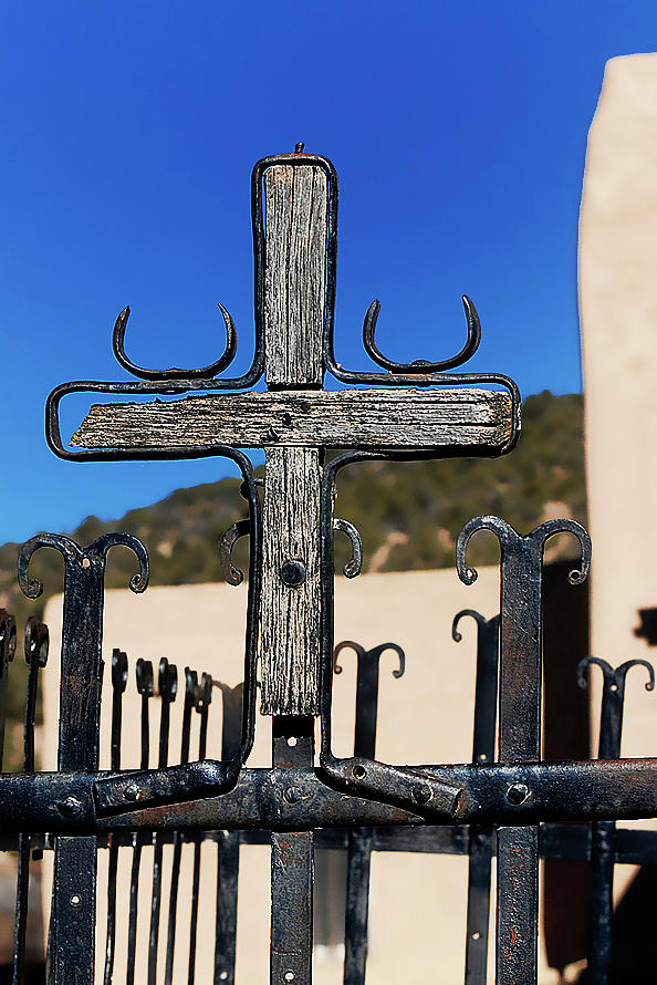 Cross Photograph - Taos Cross by Jessica Waters