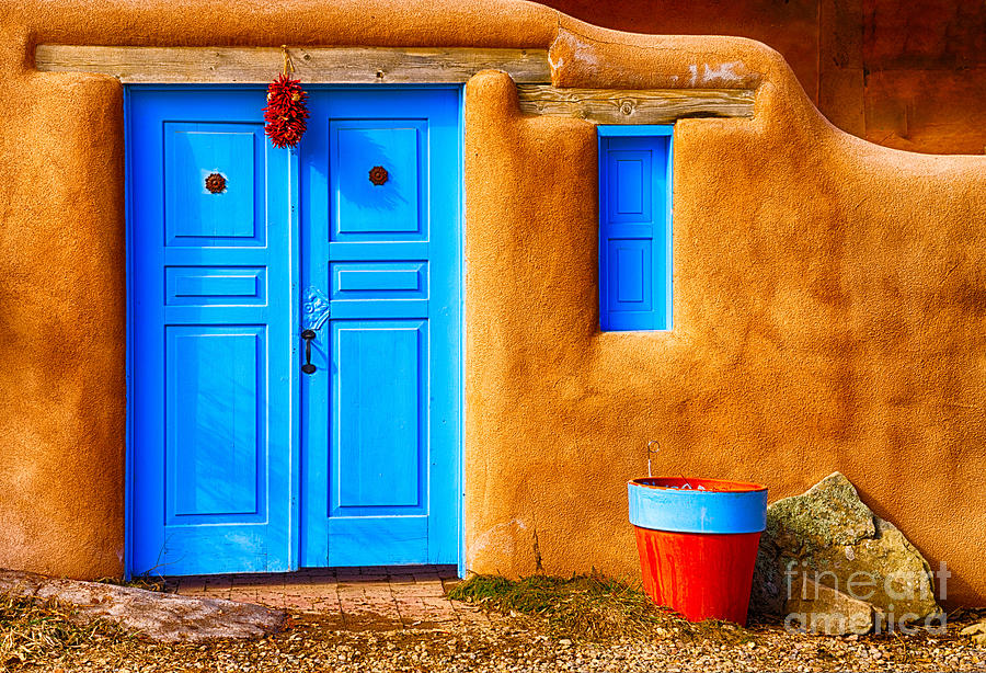 Taos Doorway Photograph by Jerry Fornarotto