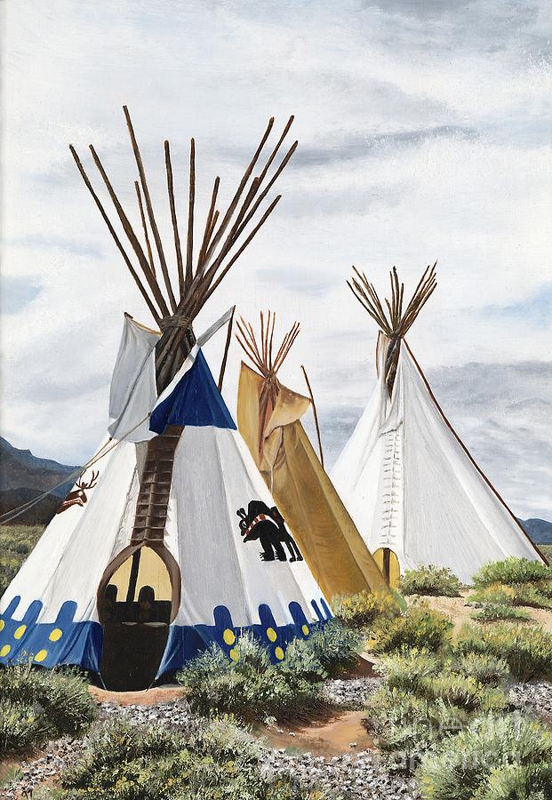 Desert Painting - Taos by Mary Rogers