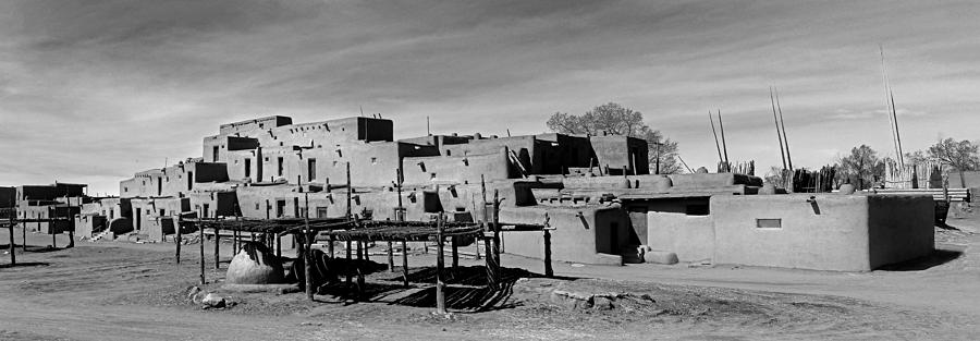 Taos Pueblo Panaroma 1 Photograph by JustJeffAz Photography