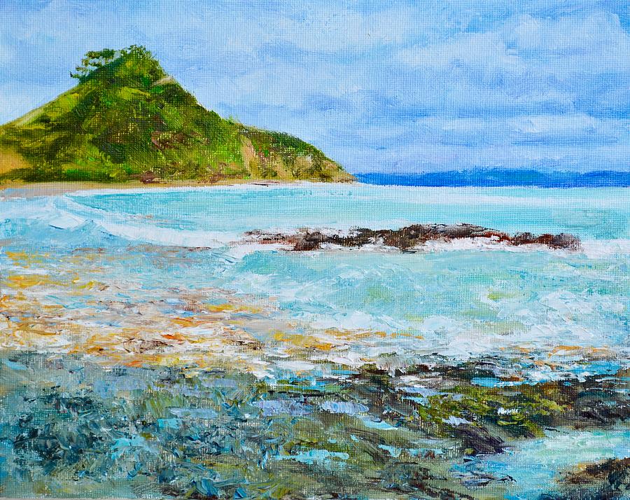 Tapeka Beach Russell Bay of Islands NZ Painting by Dai Wynn