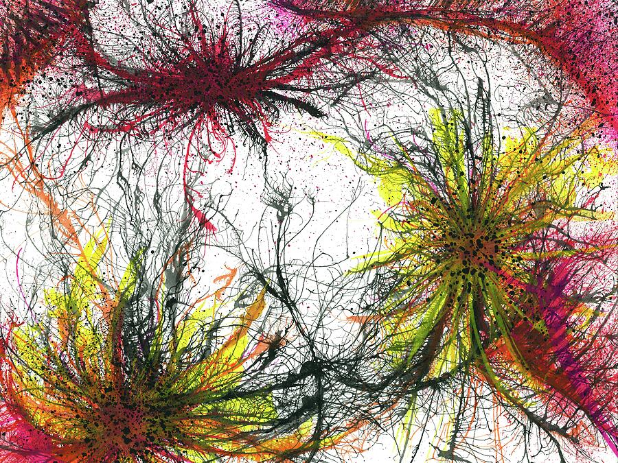 Tapping In To The Energy Fields Of Life #642 Painting by Rainbow Artist Orlando L Tapping In To The Energy Fields Of Life #642 Painting by Rainbow Artist Orlando L