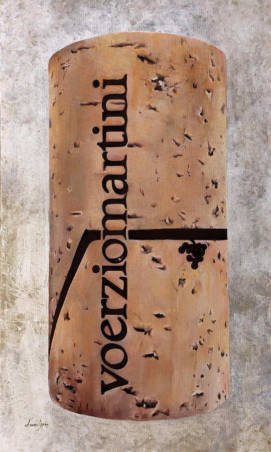 Cork Painting - Tappo Voerziomartini by Danka Weitzen