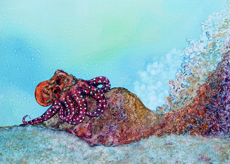 Tar Gel Octo Too Painting by Patricia Beebe