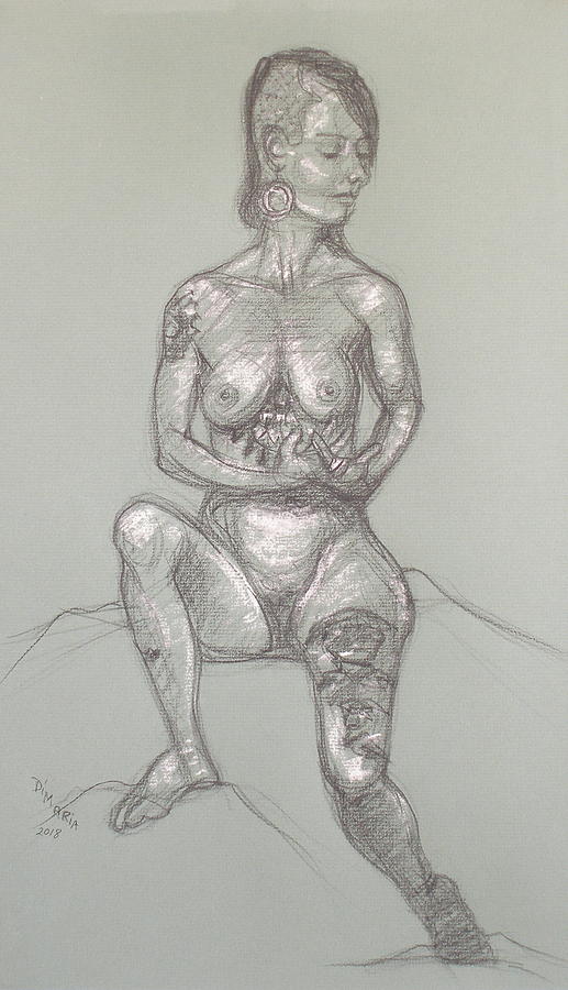Tara - Arms Folded Drawing by Donelli  DiMaria