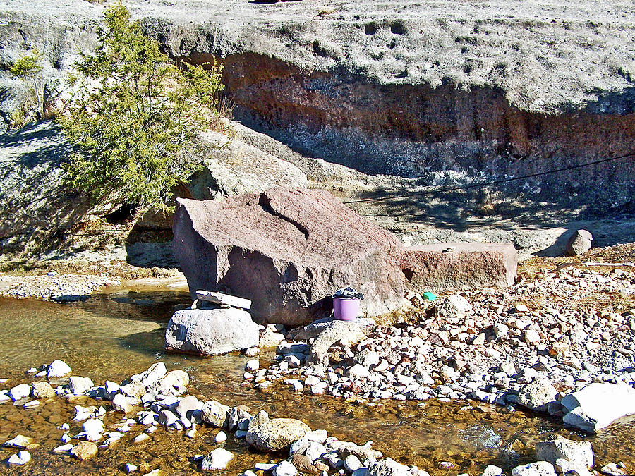 Tarahumara Laundry by Cusarare Creek, Chihuahua, Mexico Photograph by Ruth Hager