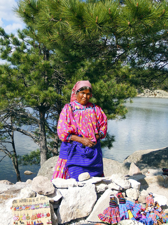 Tarahumara Woman at Lake Arareko Photograph by Kurt Van Wagner