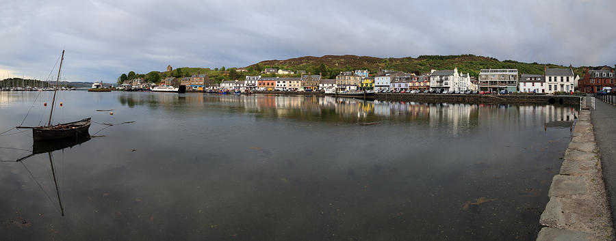 Tarbert Harbour - Panorama Photograph by Maria Gaellman