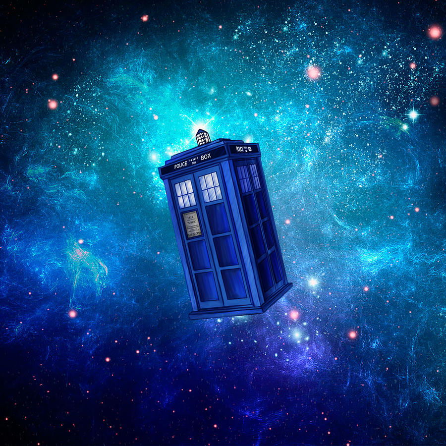 Tardis in spece. TimeyWimey.