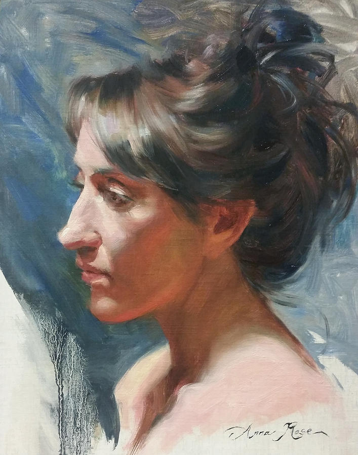 Portrait Painting - Tarena by Anna Rose Bain