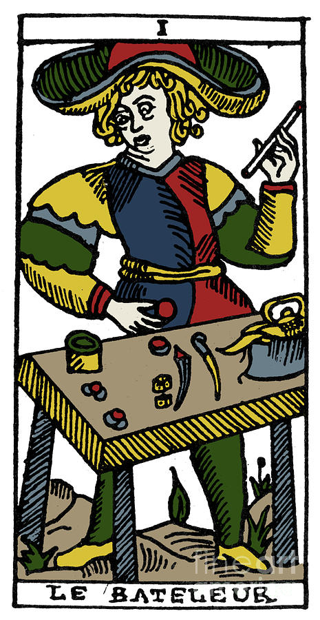 Tarot Card Juggler Photograph by Granger