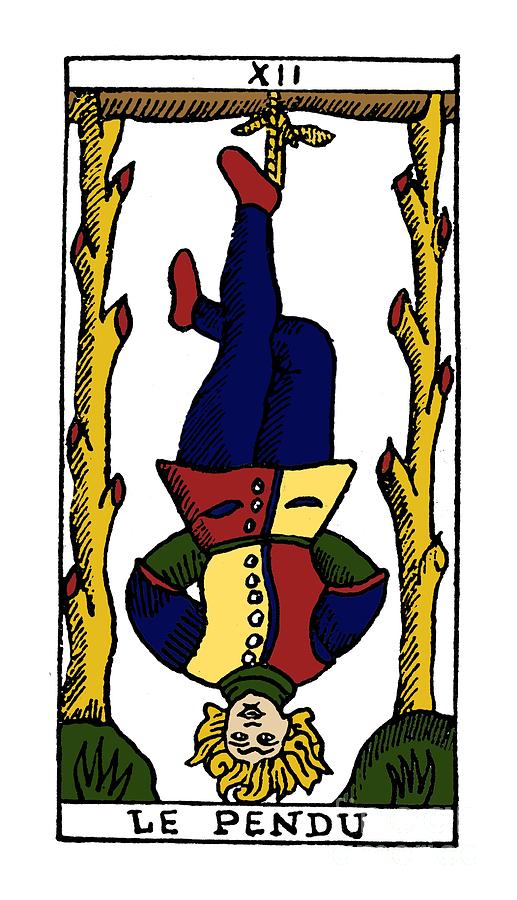 Tarot Card The Hanged Man Photograph by Granger