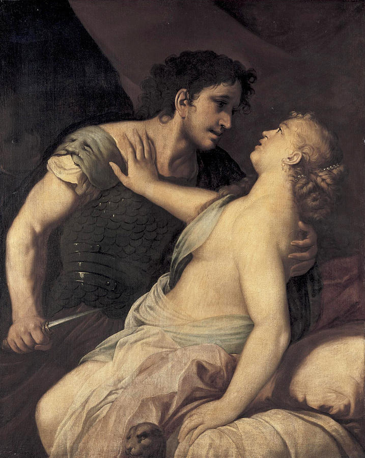 Tarquin And Lucretia Painting by Luca Giordano