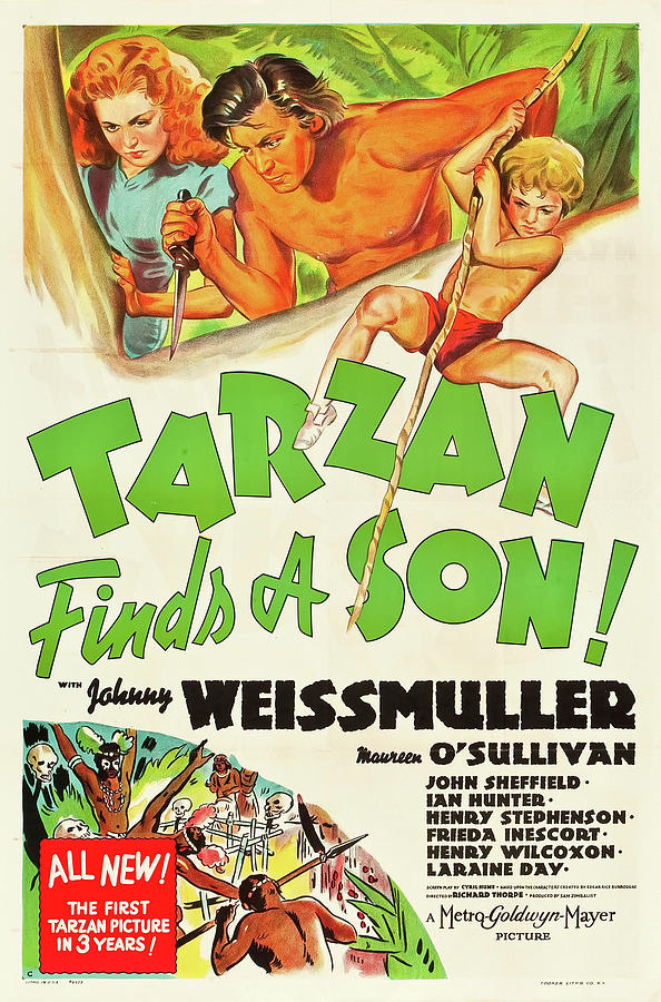 Tarzan Finds a Son 1939 Mixed Media by Mountain Dreams