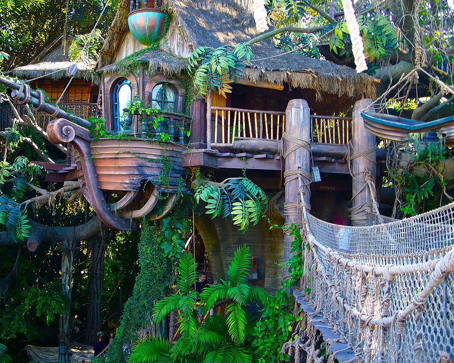 Jungle Photograph - Tarzan Treehouse by Karon Melillo DeVega