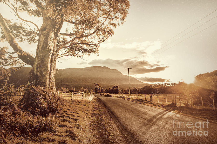 Tasmania countryside sunset Photograph by Jorgo Photography