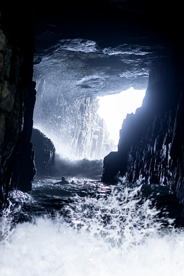 Australian Cave Surfing Photograph by Sean Davey