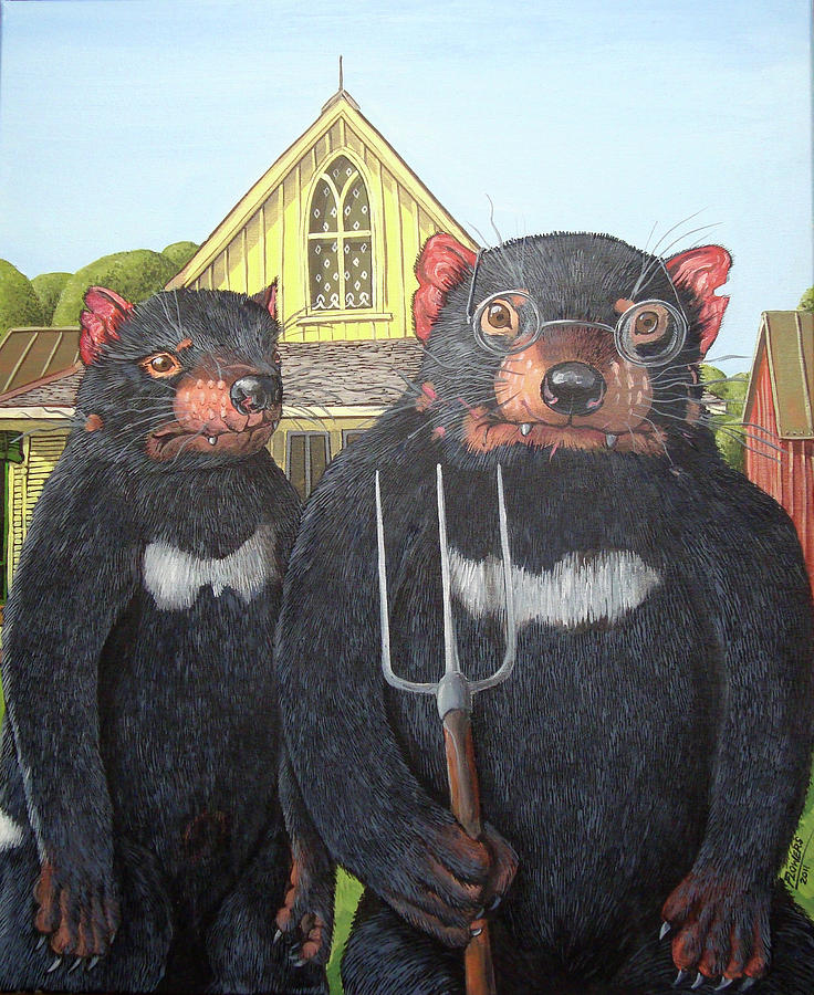 Tasmanian Gothic Painting by Bill Flowers