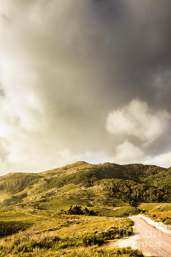 Tasmanian Mountain Against Dramatic Sky Photograph by Jorgo Photography