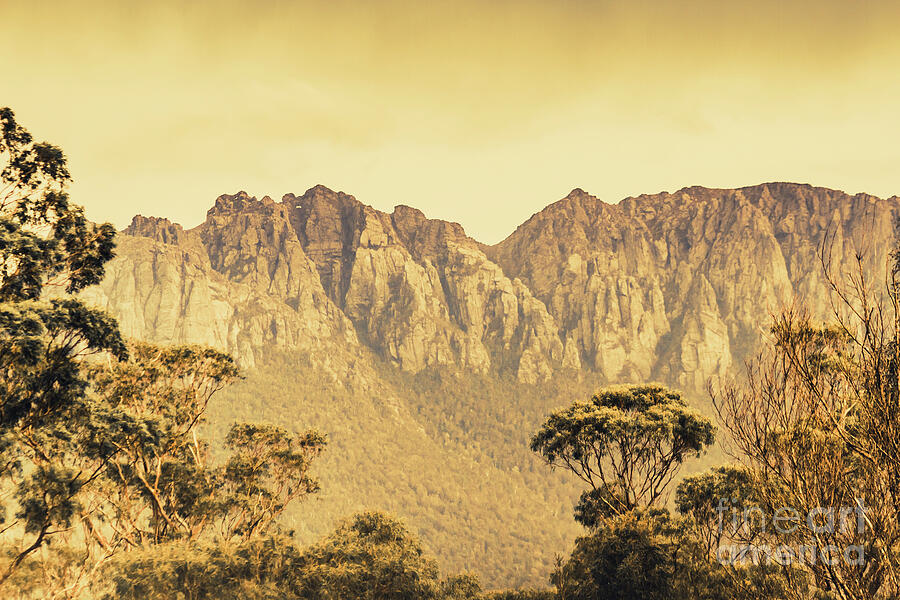 Tasmanian wild west coast mountain ranges Photograph by Jorgo ...