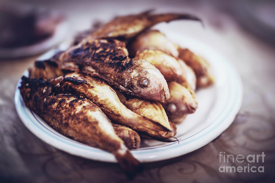 Tasty grilled fishes Photograph by Anna Om