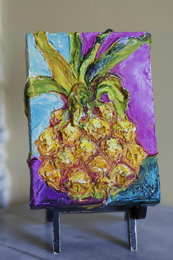 Tasty Pineapple Painting by Paris Wyatt Llanso