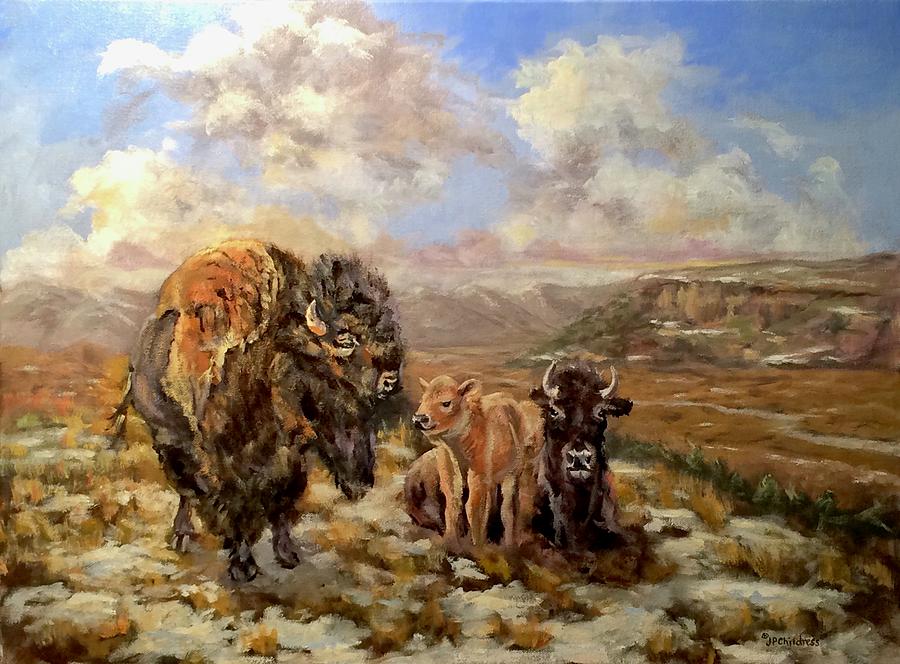Tatanka Valley  Painting by J P Childress