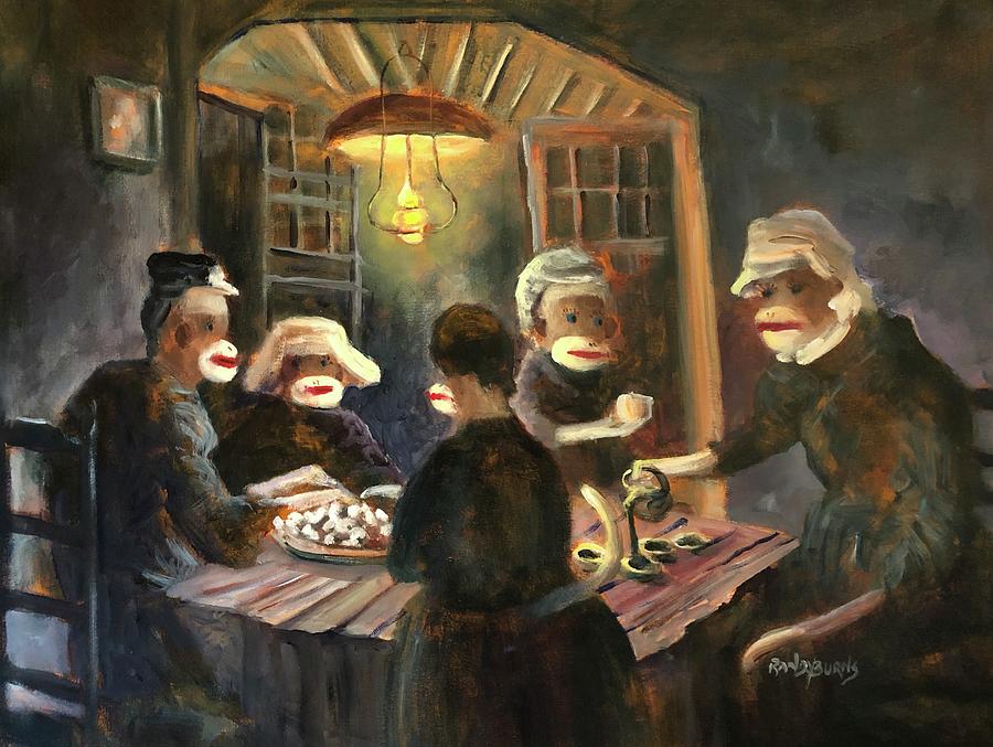 Tater Eaters Painting by Rand Burns