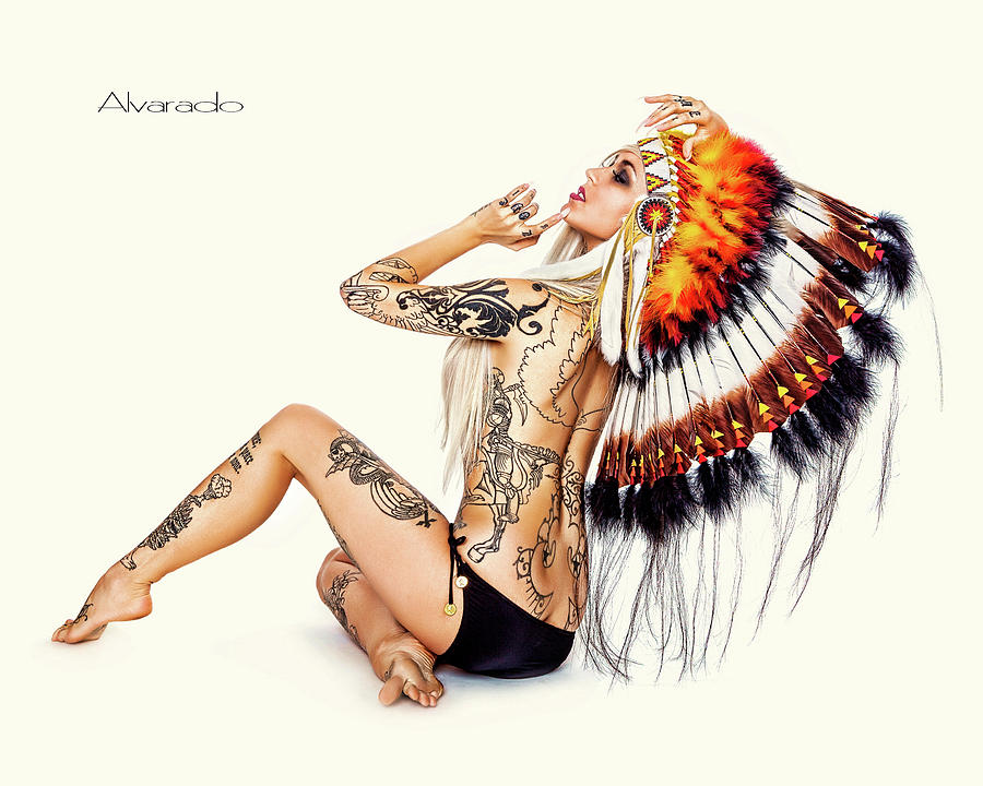 Indian Photograph - Tattoo Native by Robert Alvarado