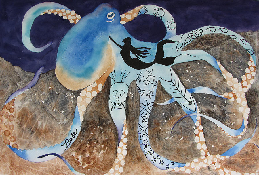 Tattooed Octopus Painting by Sharon Betts - Fine Art America