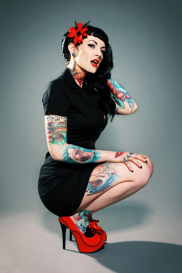 Tattooed Pin-up Girl II Photograph by Jane Queen - Pixels