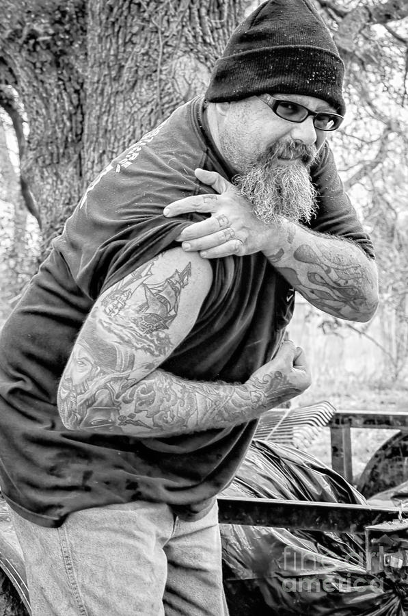 Tattooed Plantation Worker Photograph by Kathleen K Parker