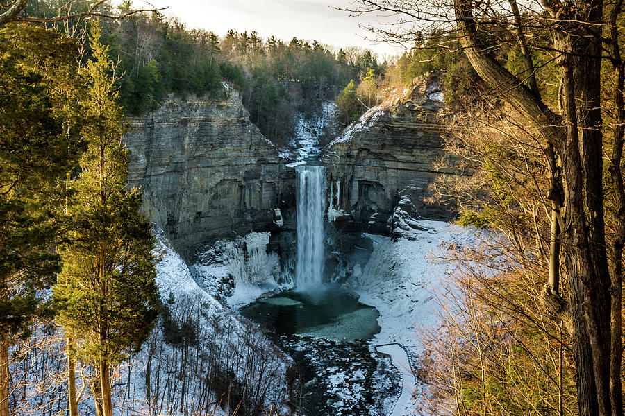 Taughannock Fall in Winter Photograph by P Madia | Fine Art America