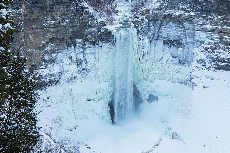 Taughannock Falls in Winter 2 Photograph by Mindy Musick King