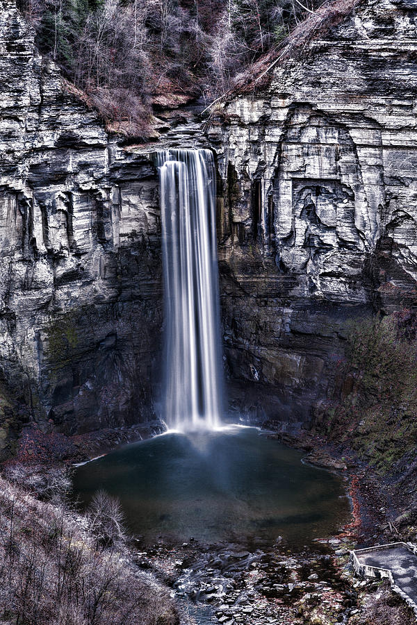 Taughannock Falls Late Autumn Photograph by Stephen Stookey