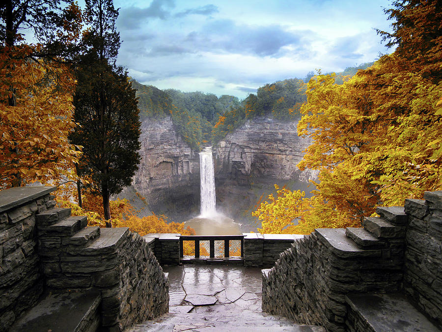 Taughannock in Autumn Photograph by Jessica Jenney