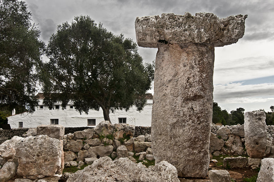 Taula Binisafua Menorca Bronze age Photograph by Pedro Cardona Llambias