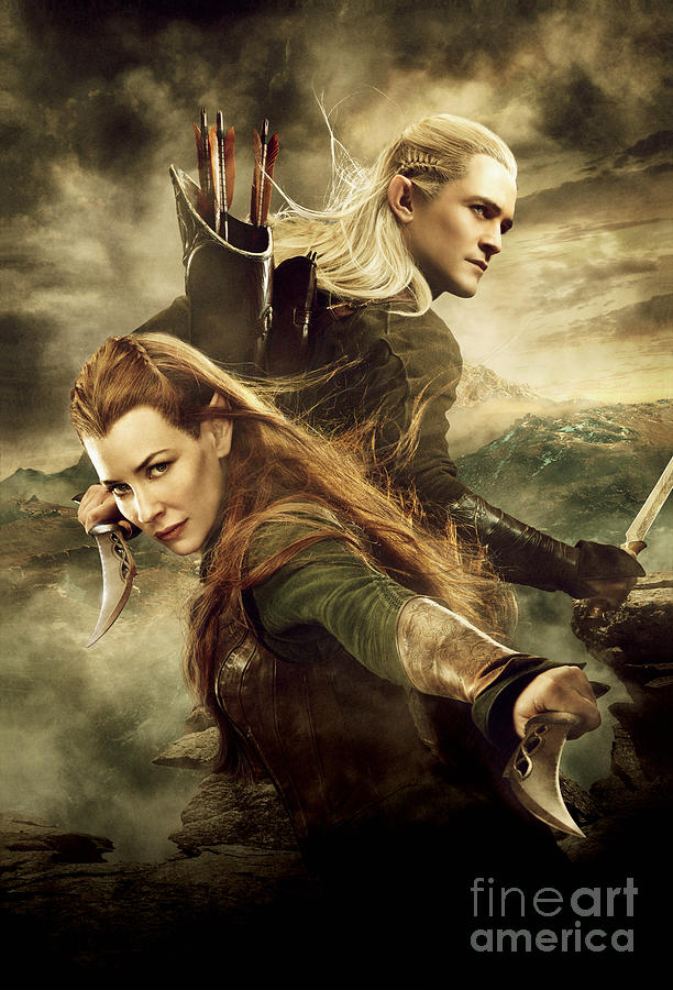 Elf Photograph - Tauriel and Legolas by Jonas Brunner