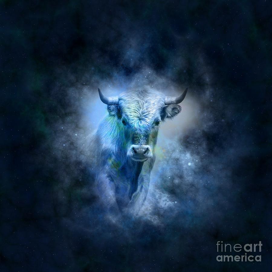 Holiday Digital Art - Taurus by Frederick Holiday