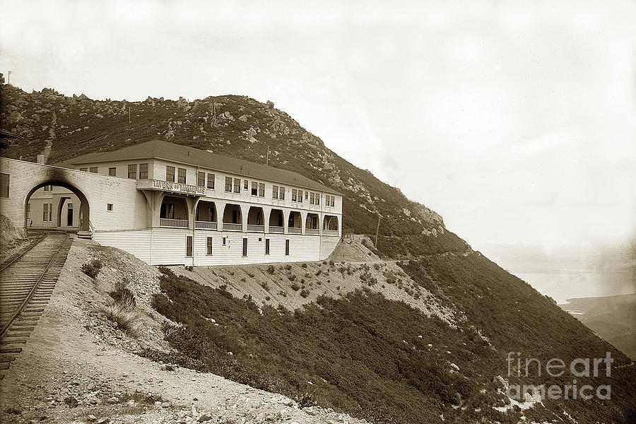 1902 Photograph - Tavern of Tamalpais, Mount Tamalpais Marin Co. May 15, 1902 by Monterey County Historical Society