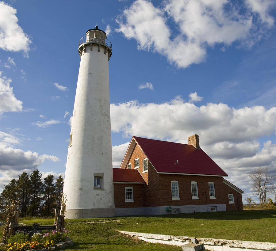 Lighthouse Photograph - Tawas Point Lighthouse by Tara Lynn