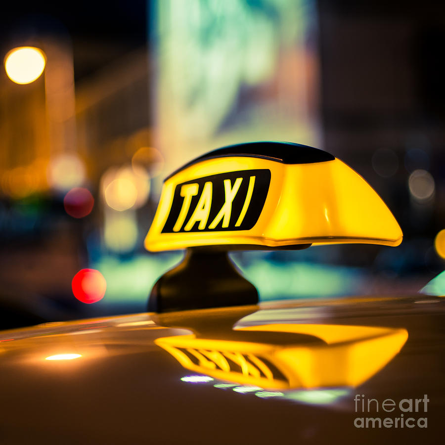 TAXI 1x1 Photograph by Hannes Cmarits
