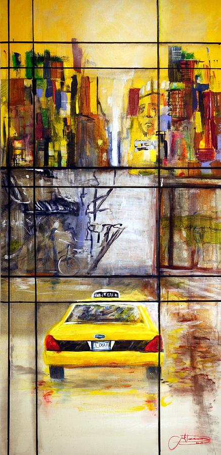 Jet Painting - Taxi 7 by Jack Diamond