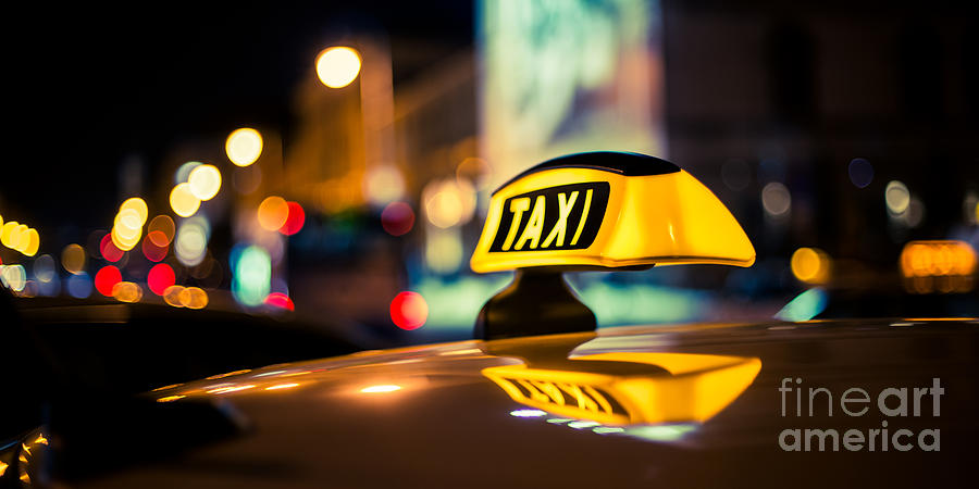 Taxi Photograph by Hannes Cmarits
