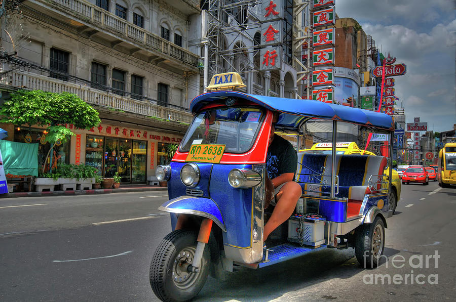 Taxi in Bangkok Photograph by Charuhas Images