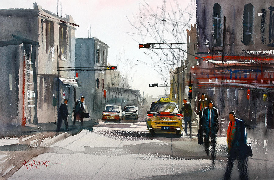 Impressionism Painting - Taxi by Ryan Radke