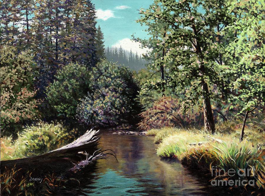Taylor Creek, Lake Tahoe Painting by Carl Downey