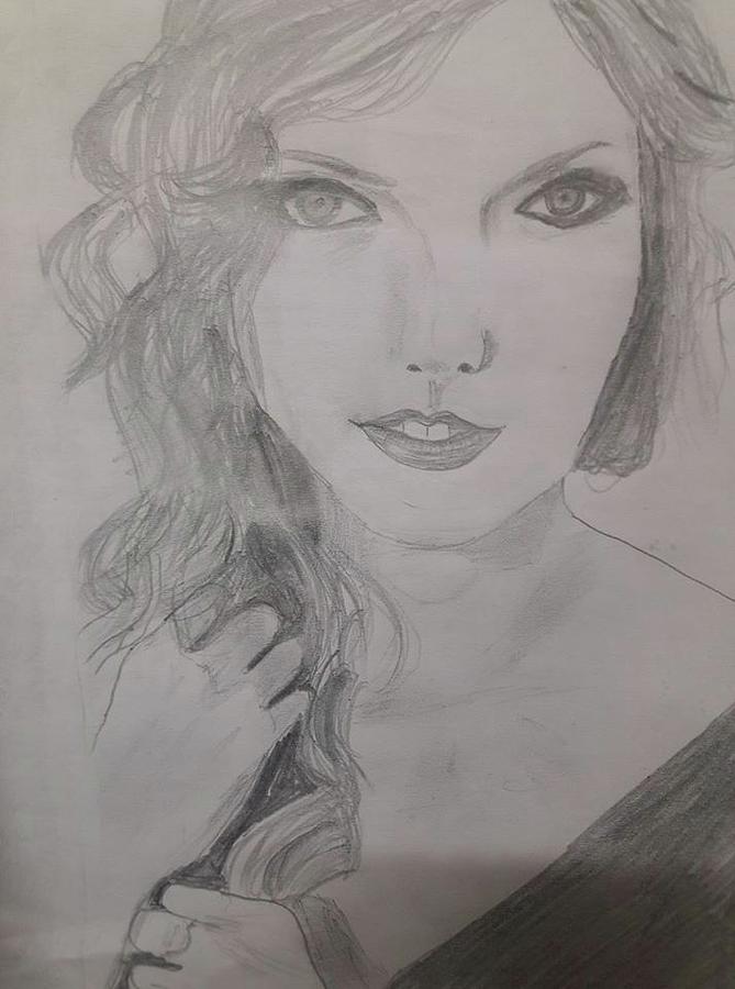Taylor Swift Drawing by Aditya Chandrasekhar - Fine Art America